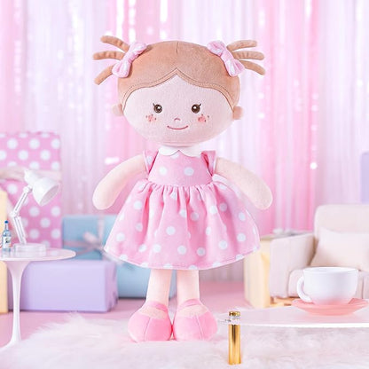 Onetoo Plush Rag Doll Sleeping Cuddle Buddy Doll Soft Baby 14"（Milly Series）