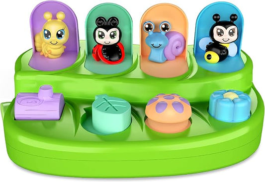 Pop Up Cause and Effect Toy - Toys for 9 Month Old +, Baby 1 Year 12 Months 1 2 3 Years