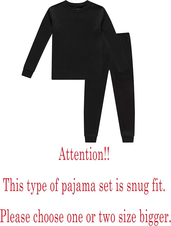 Family Feeling Little Big Boy Pajamas Sets 100% Cotton Pjs