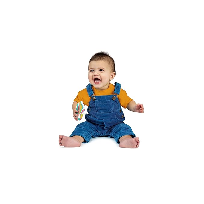 Bright Starts Soothing Soft Serve Silicone Teether, Easy-Grasp Ice Cream Cone 3 Months+