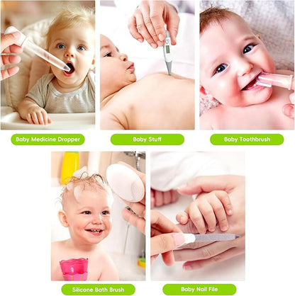 Baby Healthcare and Grooming Kit, Portable Baby Safety Care Set, Baby Essentials kit for Newborn(Grey White 13 in 1)