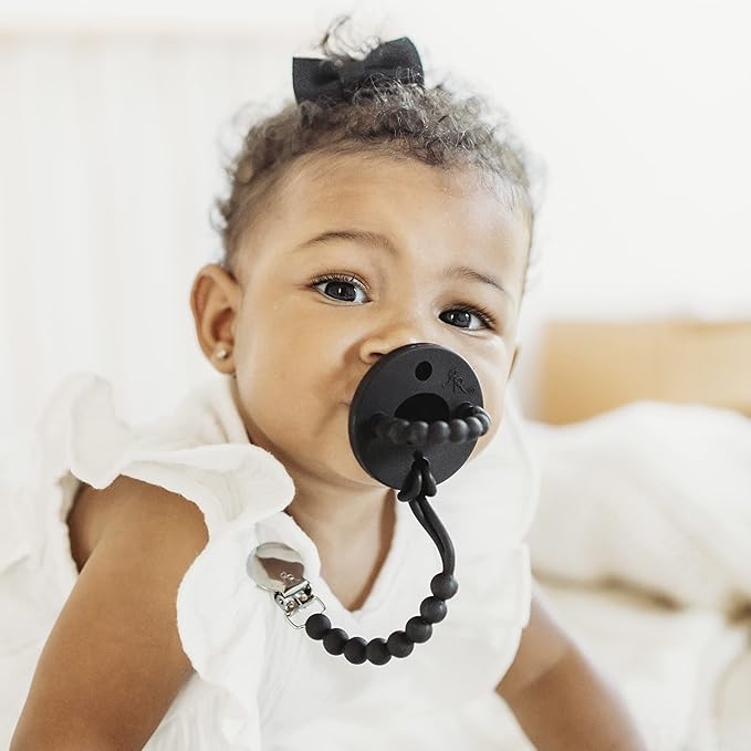 Ryan & Rose Cutie PAT Pacifier Teether (Stage 2, Black)