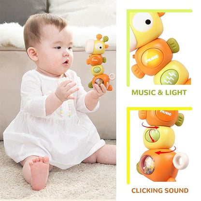 Montessori Baby Teething Sensory Toys, Newborn Rattle Toys 0 3 6 9 12 18 Months 6 to 12 Months 1 2 3 Years
