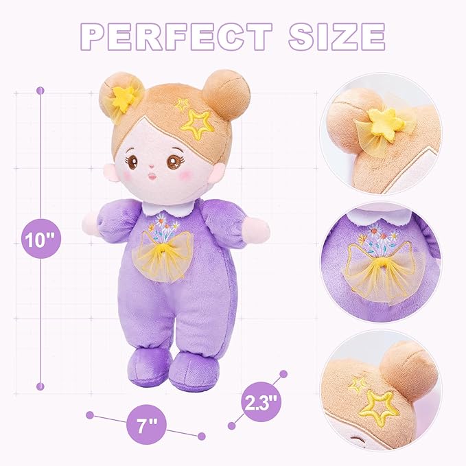 OUOZZZ Soft Baby Doll for Girls - My First Baby 10"