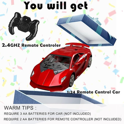 GUOKAI Remote Control Car, 1/24 Scale RC Sport Racing Toy Car