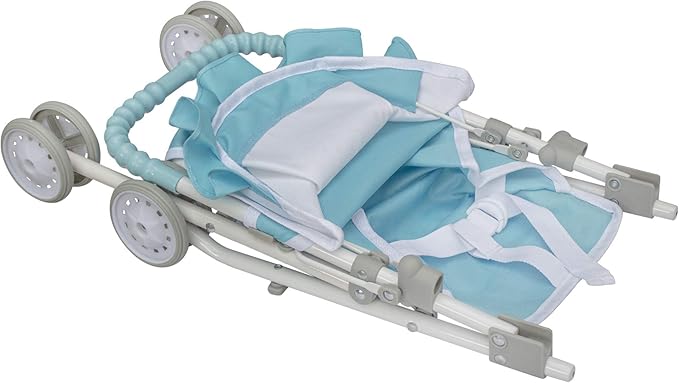 Olivia's Little World 3-in-1 Baby Doll Nursery Set, Blue/White