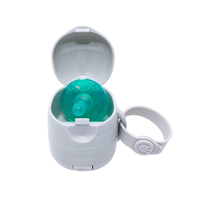 Ubbi On The Go Dual Pacifier Holder, Keeps Baby?s Binkies Clean and Accessible