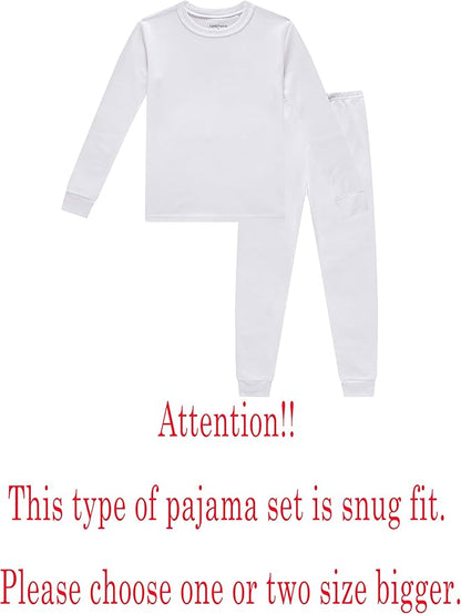 Family Feeling Little Big Boy Pajamas Sets 100% Cotton Pjs