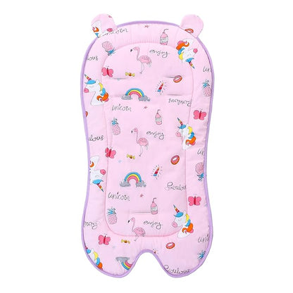 Miracle Baby Car Seat Insert Universal Breathable Baby Stroller Cushion Reversible 3D Air Mesh Cotton Stroller Mat for CarSeat, Buggy, Carrycot, High Chair (Rainbow)
