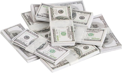 FOIMAS 180pcs 1:12 Miniature Scene Dollars Fake Bills for Dollhouse Scene Model Craft Supply
