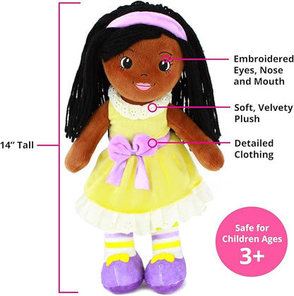 Playtime by Eimmie 14" Soft Baby Doll - Plush Rag Dolls for 2 Year Old Girls & Boys, Toddler & Infants