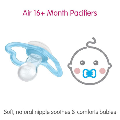 MAM Air Day & Night Baby Pacifier, for Sensitive Skin 3 Pack, 16+ Months, Boy,3 Count 1)