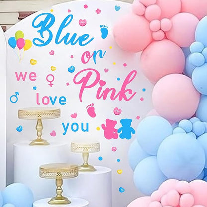 Boy Or Girl Sign Party Decal Gender Reveal Backdrop Decals