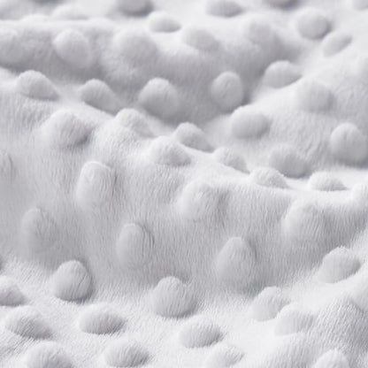 DaysU Silky Micro Soft Plush Baby Blankets Unisex with Print Animal Pattern and Soothing Raised Dots, Double Layer Bed Throws for Baby Crib 30x40 Inches