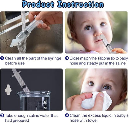 Nasal Syringe for Baby ( Yellow ) - 4PCS