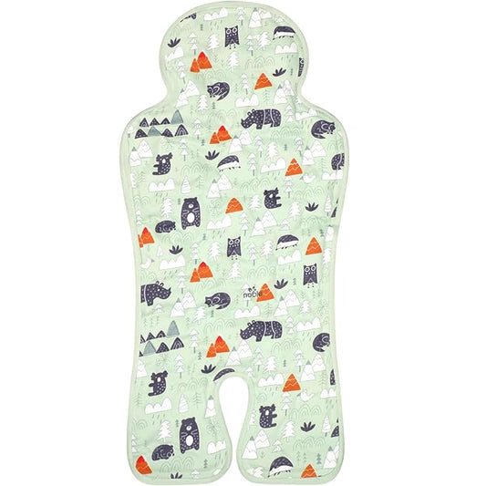 Pinkunn Gel Car Seat Baby Cooling Pad for Summer Breathable Stroller Cooler Pad Multifunctional Carseat Cooling Mat for Baby Child Dining Chair Safety Seat Stroller(Green,Forest)