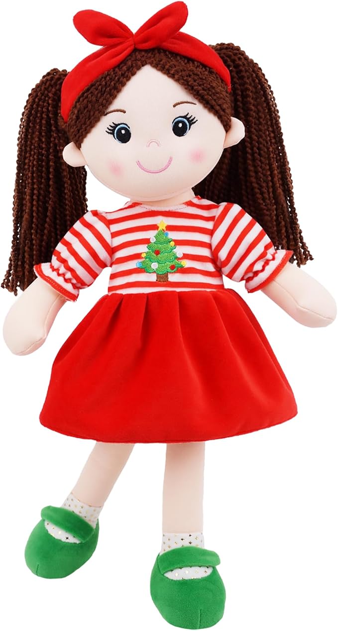 June Garden 14" Snuggle Cuties Nora - Soft Cuddly Plush Doll Gift for Girls