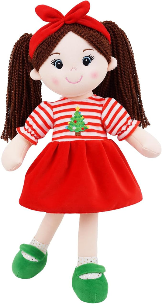 June Garden 18" Snuggle Cuties Nora - Soft Cuddly Plush Doll Gift for Girls