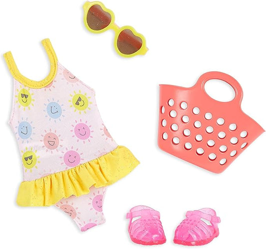 Glitter Girls – 14-inch Doll Clothes 4Pcs Swimsuit 3 Years+