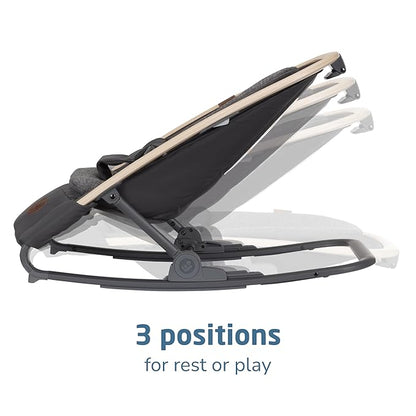 Maxi-Cosi Kori 2-in-1 Baby Bouncer Seat for Infants, Baby Rocker Chair, Portable Baby Bouncer, Classic Graphite