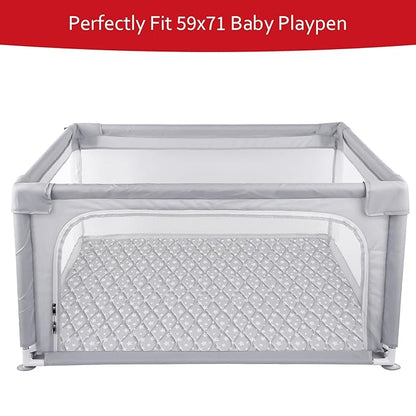 Premium Foam Baby Play Mat 71''x59'', One-Piece Crawling Mat Non Slip Cushioned Baby Mats for Playing 71x59 Inches