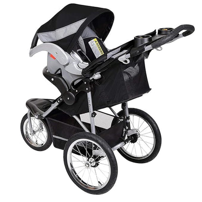 Baby Trend Expedition® Jogger Travel System with EZ Flex-Loc® Infant Car Seat, Millenium White