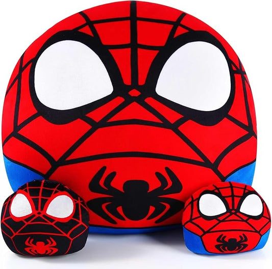 Hevano 3 in 1 Spider Plush Pillow, Super Soft Stuffed Animal Toys for Kids Adults 2 Babies