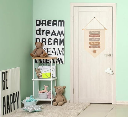Positive Encourage Inspirational Flag Sign Gifts for Baby Newborn Boys