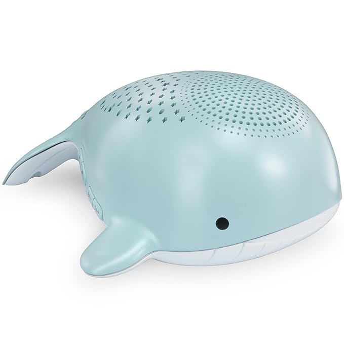 VTech Communications BC8312 Wyatt The Whale Storytelling Baby Sleep Soother with a White Noise Sound Machine Featuring; 10 Stories, 10 Ambient Sounds & 10 Calming Melodies with Glow-on-Ceiling