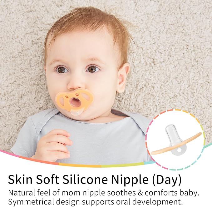 Mombella Koala Pacifiers 0-3 Months, Silicone Baby Pacifier for Breastfed Babies