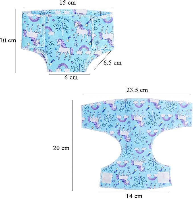 SOTOGO 10 Pieces Doll Diapers Doll Underwear Doll Underpants Doll 14-18 Inch