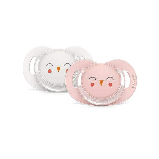 Suavinex Bonhomia SX PRO Physiological Pacifier, Supports Breastfeeding Babies 6-18 Months, 2 Pack