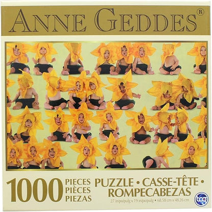 Anne Geddes 1000 Piece Puzzle - Sunflower Babies