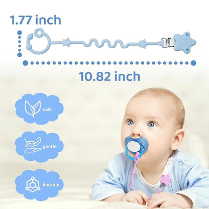 RTMOK 4pcs Silicone Setpacifier Clip"