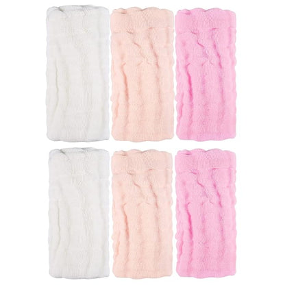 MUKIN Baby Washcloths and Burp Cloths, Soft Absorbent Towels for Newborns 6 Pack, 12x12 Inches