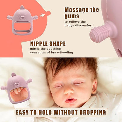 Baby Fruit Feeder Pacifier - 3 Pack | 1 Baby Food Feeder & 1 Baby Teether & 1 Baby Popsicle Molds