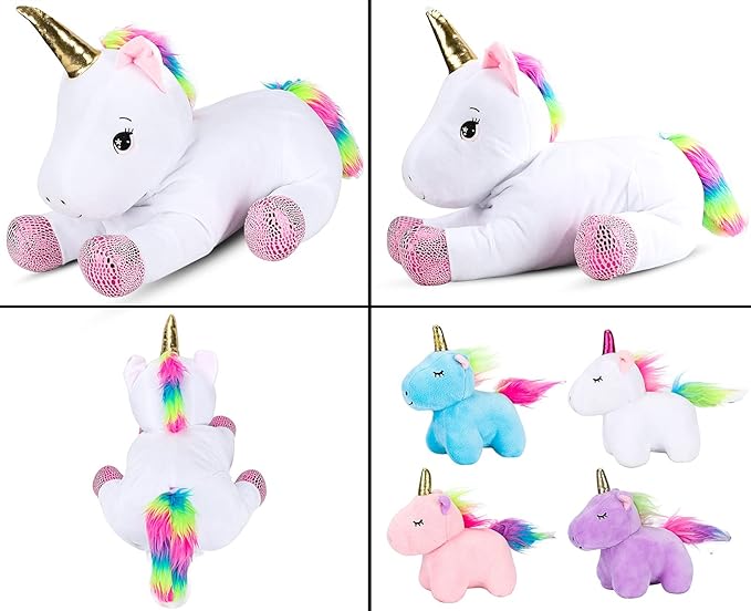 16inch Unicorn Stuffed Animals PlaySet- Unicorn Doll Toy Gifts 4 Baby