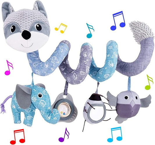 Car Seat Toys, Infant Baby Spiral Activity Hanging Toys