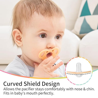 Mombella Koala Pacifiers 0-3 Months, Silicone Baby Pacifier for Breastfed Babies
