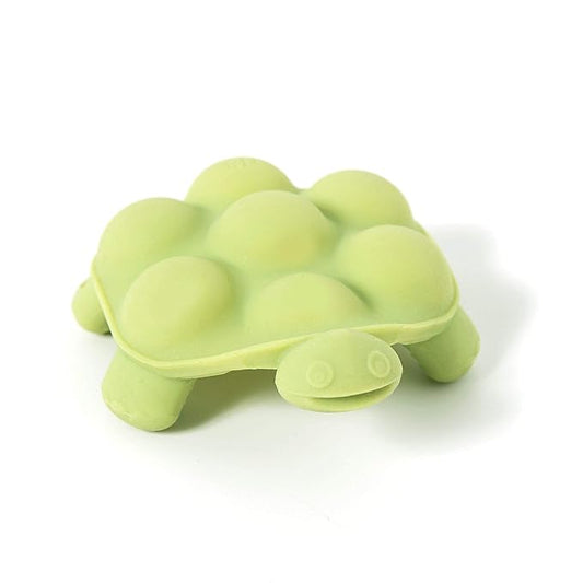 Doddle & Co. The Chew Slow Poke Turtle Teether with Poppable Bubbles | Toddler Teething Fidget Toy for Baby 1