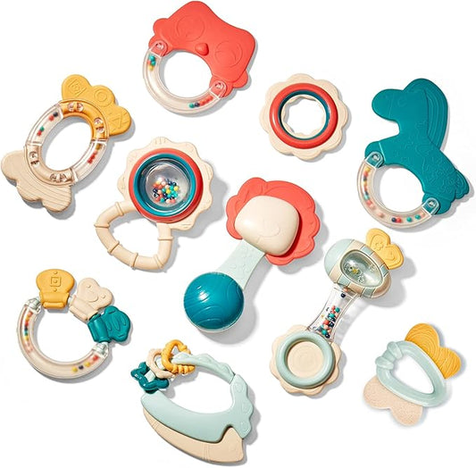 hahaland Baby Toys 0-6 Months - Baby Teething Toys for Babies 0-6 Months 6-12 Months 0-3-6-12 Months