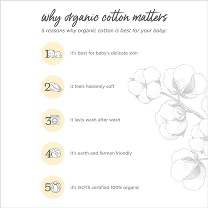 Washcloths, 100% Organic Cotton Washcloth Towel 3-Pack