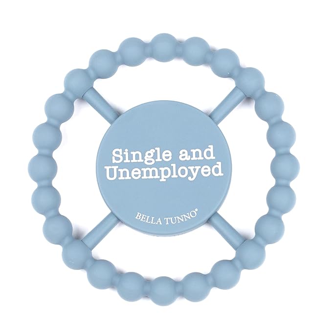 Bella Tunno Happy Teether ??Soft & Easy Grip Baby Teether Toy, Silicone Teether Ring to Help Soothe Gums