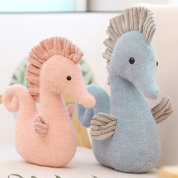 Stuffed Sea Horse Plush Animals Toys Seahorse Dolls Decorations Gifts 8.6 Inches