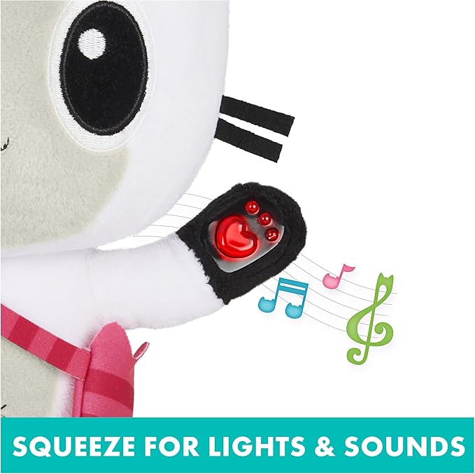 Gabby's Dollhouse, 13-inch Talking Pandy Paws Plush Toy with Lights 10 Sounds
