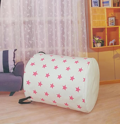 Round Star Pattern Laundry Hamper Storage Basket Organizer Hamper Storage