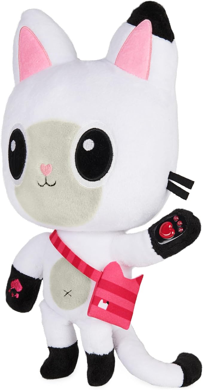 Gabby's Dollhouse, 13-inch Talking Pandy Paws Plush Toy with Lights 10 Sounds