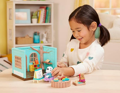 Li'l Woodzeez – Nursery Playset with 2 Posable Doll Figures & 1 Storybook 3 Years