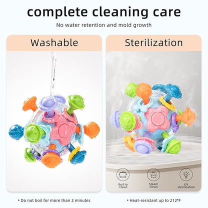 Baby Montessori Sensory Toys, Food Grade Teething Toys for Babies 0 3 6 9 12 18 Months