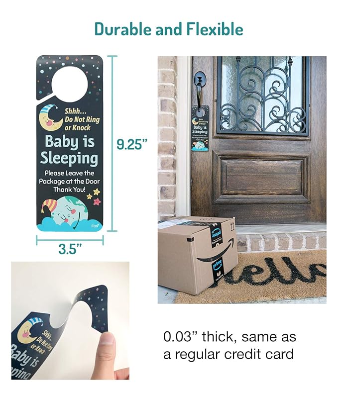 Funplus Baby Sleeping Sign - Do Not Knock or Ring